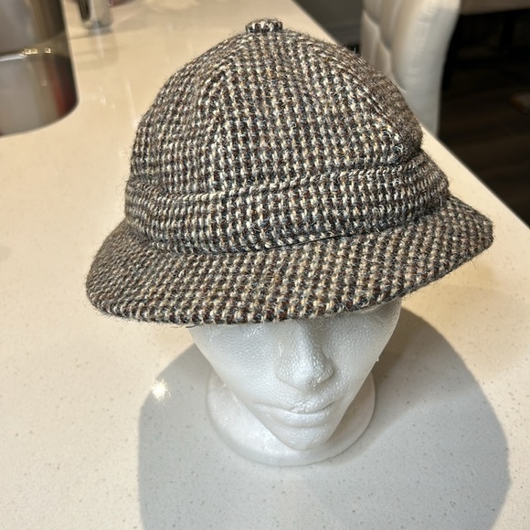 Harris Tweed Pure Scottish Wool Hat Size 6 3/4 55cm. - Picture 8 of 11